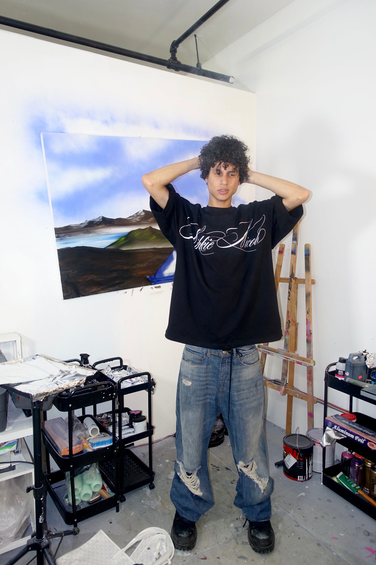 Black Scripture Tee