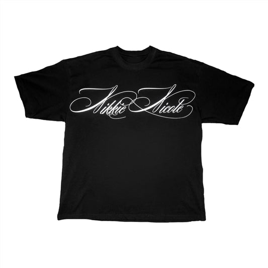 Black Scripture Tee